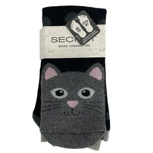 Secret Womens Are You Kitten Me? Socks Shoe Size 6-10 NWT